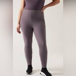 NWT Athleta Stellar Dusk Violet Tights Size 26.